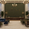 960122.330.0 | Kravet - Hotel Lobby Visualization (AI-generated, may not be to scale. Verify pattern scale with product specifications.)