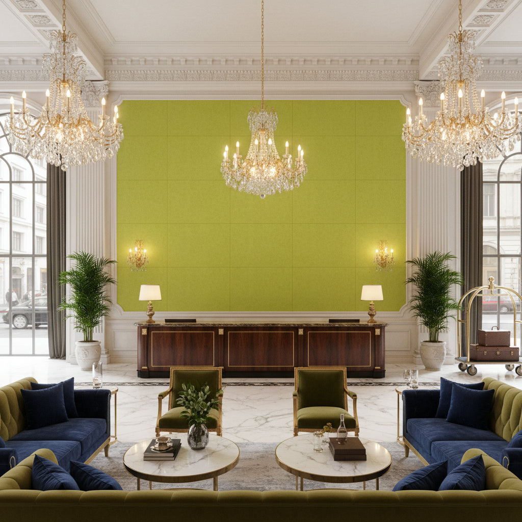 960122.333.0 | Kravet - Hotel Lobby Visualization (AI-generated, may not be to scale. Verify pattern scale with product specifications.)