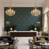 960122.50.0 | Kravet - Hotel Lobby Visualization (AI-generated, may not be to scale. Verify pattern scale with product specifications.)