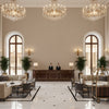 960122.6111.0 | Kravet - Hotel Lobby Visualization (AI-generated, may not be to scale. Verify pattern scale with product specifications.)