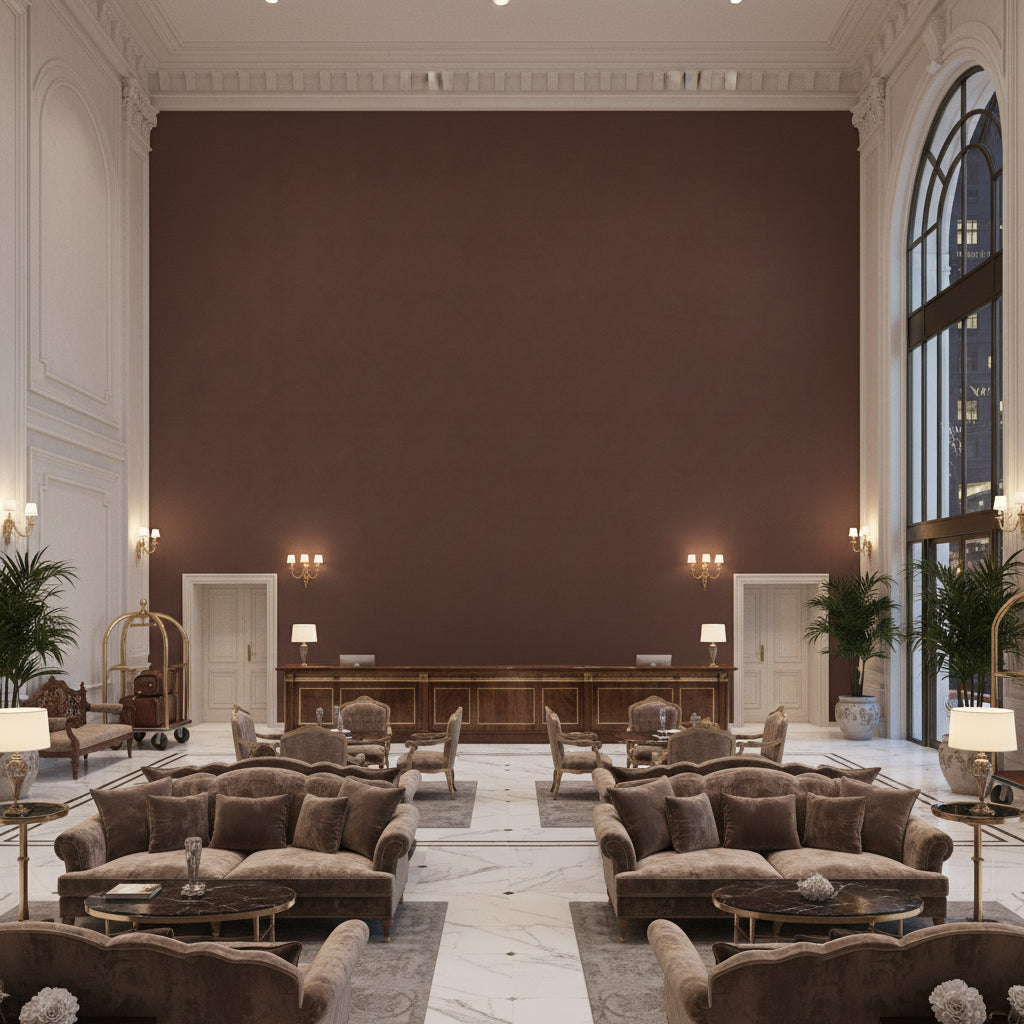 960122.68.0 | Kravet - Hotel Lobby Visualization (AI-generated, may not be to scale. Verify pattern scale with product specifications.)