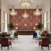 960122.97.0 | Kravet - Hotel Lobby Visualization (AI-generated, may not be to scale. Verify pattern scale with product specifications.)