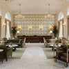 CALATHEA TAPE Tapes &amp; Trims (AE12322) – Juniper | Thibaut - Hotel Lobby Visualization (AI-generated, may not be to scale. Verify pattern scale with product specifications.)