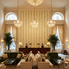 CALATHEA TAPE Tapes &amp; Trims (AE12323) – Spring | Thibaut - Hotel Lobby Visualization (AI-generated, may not be to scale. Verify pattern scale with product specifications.)