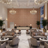 ESME FRINGE Tapes &amp; Trims (AE12356) – Paprika and Nutmeg | Thibaut - Hotel Lobby Visualization (AI-generated, may not be to scale. Verify pattern scale with product specifications.)
