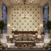 ALTHEA LINEN PR.CITRON.0 | Kravet - Hotel Lobby Visualization (AI-generated, may not be to scale. Verify pattern scale with product specifications.)