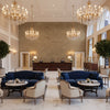 BF10658.248.0 | Kravet - Hotel Lobby Visualization (AI-generated, may not be to scale. Verify pattern scale with product specifications.)