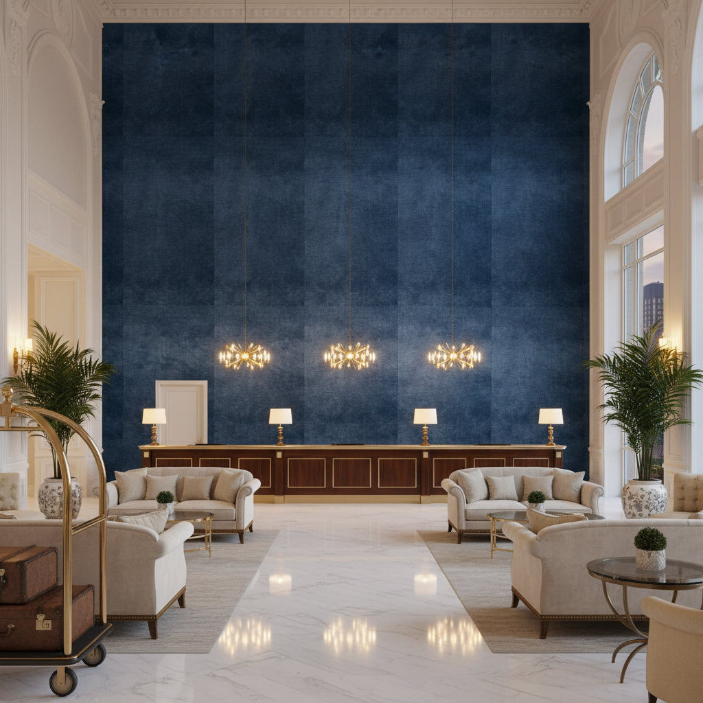 BF10658.610.0 | Kravet - Hotel Lobby Visualization (AI-generated, may not be to scale. Verify pattern scale with product specifications.)