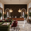 BF10658.850.0 | Kravet - Hotel Lobby Visualization (AI-generated, may not be to scale. Verify pattern scale with product specifications.)