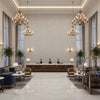BF10658.925.0 | Kravet - Hotel Lobby Visualization (AI-generated, may not be to scale. Verify pattern scale with product specifications.)