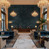 BF10658.985.0 | Kravet - Hotel Lobby Visualization (AI-generated, may not be to scale. Verify pattern scale with product specifications.)