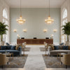 BF10678.625.0 | Kravet - Hotel Lobby Visualization (AI-generated, may not be to scale. Verify pattern scale with product specifications.)