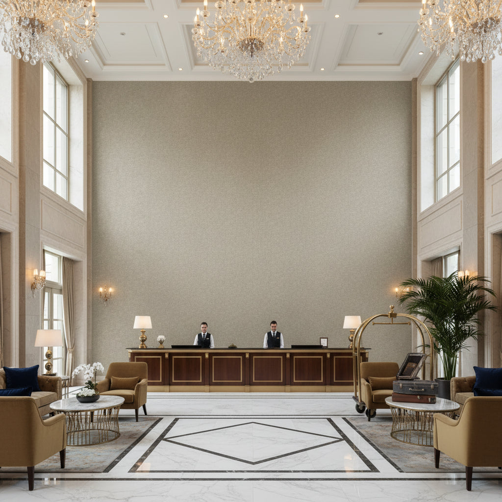 BF10678.915.0 | Kravet - Hotel Lobby Visualization (AI-generated, may not be to scale. Verify pattern scale with product specifications.)