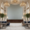 BF10681.645.0 | Kravet - Hotel Lobby Visualization (AI-generated, may not be to scale. Verify pattern scale with product specifications.)
