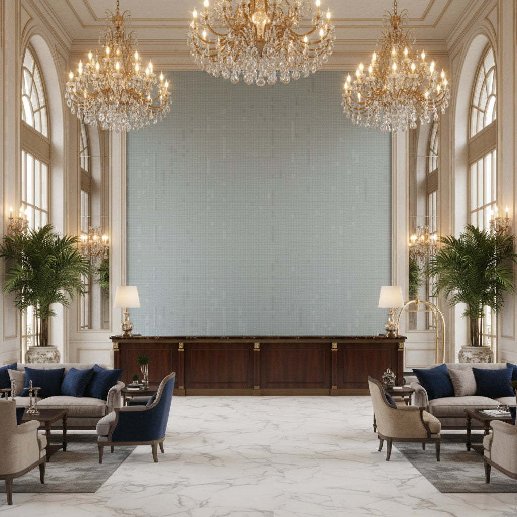 BF10681.645.0 | Kravet - Hotel Lobby Visualization (AI-generated, may not be to scale. Verify pattern scale with product specifications.)