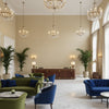 BF10682.130.0 | Kravet - Hotel Lobby Visualization (AI-generated, may not be to scale. Verify pattern scale with product specifications.)