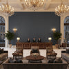 BF10682.675.0 | Kravet - Hotel Lobby Visualization (AI-generated, may not be to scale. Verify pattern scale with product specifications.)