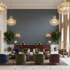 BF10684.664.0 | Kravet - Hotel Lobby Visualization (AI-generated, may not be to scale. Verify pattern scale with product specifications.)