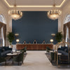 BF10684.675.0 | Kravet - Hotel Lobby Visualization (AI-generated, may not be to scale. Verify pattern scale with product specifications.)