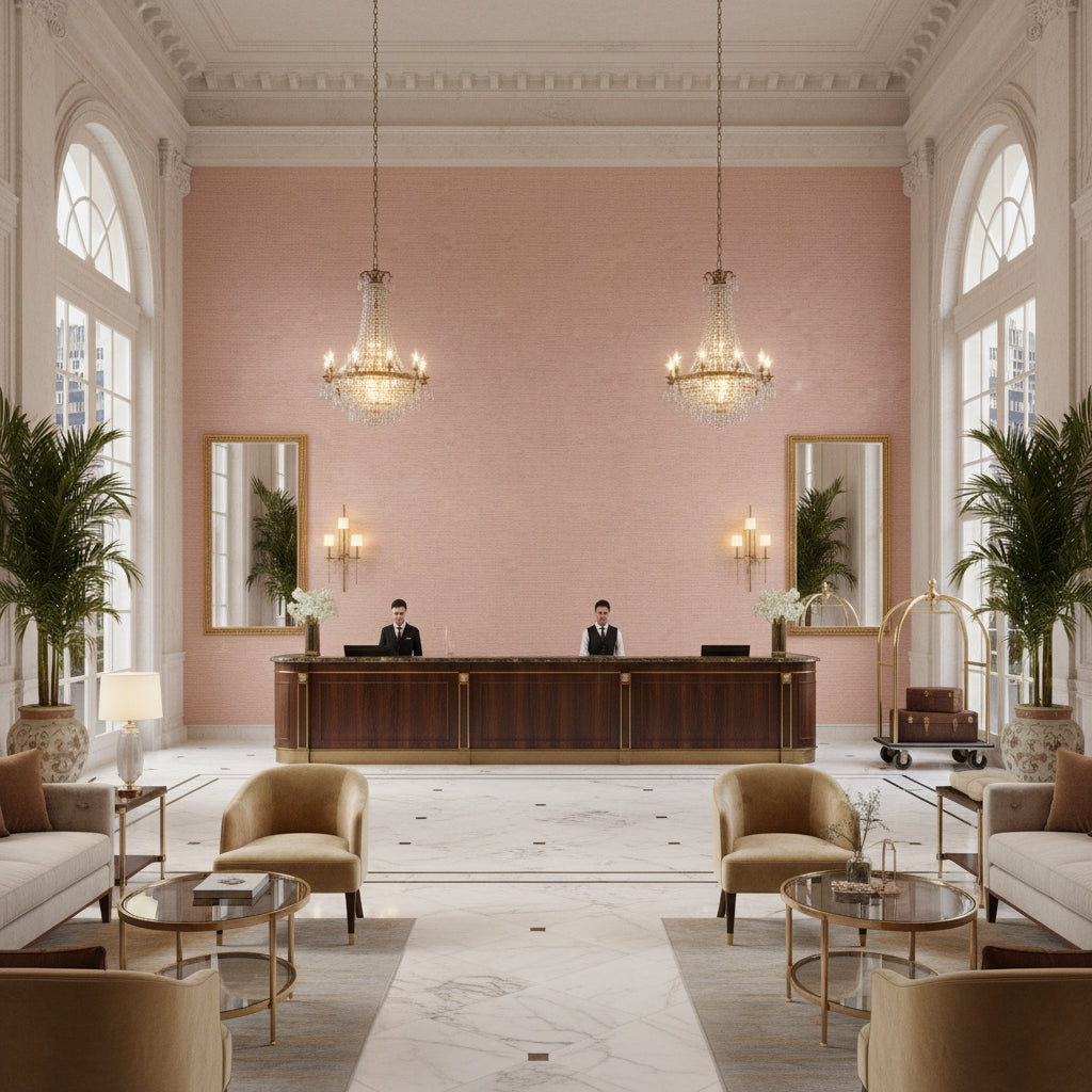 BF10692.170.0 | Kravet - Hotel Lobby Visualization (AI-generated, may not be to scale. Verify pattern scale with product specifications.)