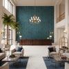 BF10700.615.0 | Kravet - Hotel Lobby Visualization (AI-generated, may not be to scale. Verify pattern scale with product specifications.)