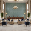 BF10700.725.0 | Kravet - Hotel Lobby Visualization (AI-generated, may not be to scale. Verify pattern scale with product specifications.)