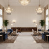 BF10944.110.0 | Kravet - Hotel Lobby Visualization (AI-generated, may not be to scale. Verify pattern scale with product specifications.)