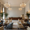 BF10944.660.0 | Kravet - Hotel Lobby Visualization (AI-generated, may not be to scale. Verify pattern scale with product specifications.)