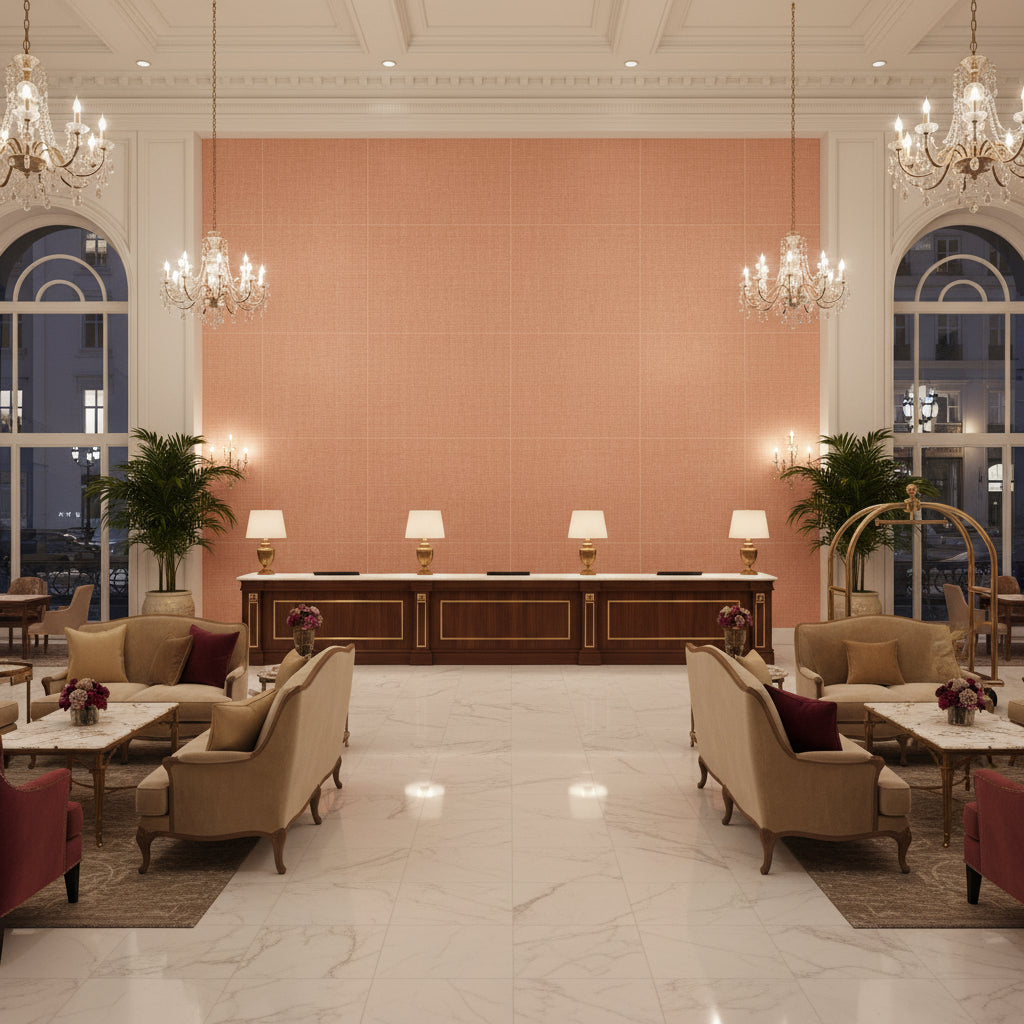 BF10956.440.0 | Kravet - Hotel Lobby Visualization (AI-generated, may not be to scale. Verify pattern scale with product specifications.)
