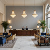 BF10959.680.0 | Kravet - Hotel Lobby Visualization (AI-generated, may not be to scale. Verify pattern scale with product specifications.)