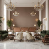 BF10962.250.0 | Kravet - Hotel Lobby Visualization (AI-generated, may not be to scale. Verify pattern scale with product specifications.)