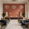 BF10962.320.0 | Kravet - Hotel Lobby Visualization (AI-generated, may not be to scale. Verify pattern scale with product specifications.)