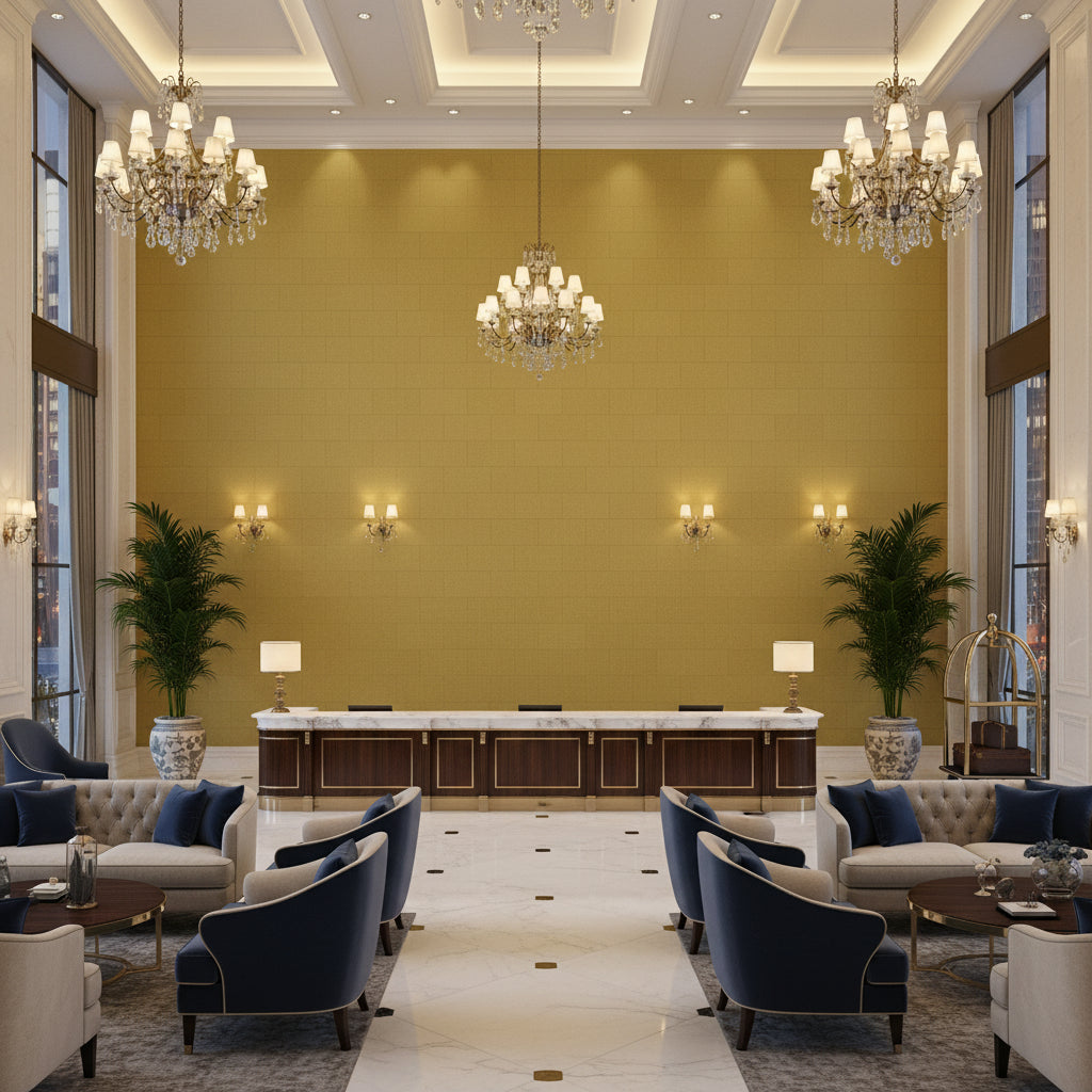BF10962.451.0 | Kravet - Hotel Lobby Visualization (AI-generated, may not be to scale. Verify pattern scale with product specifications.)