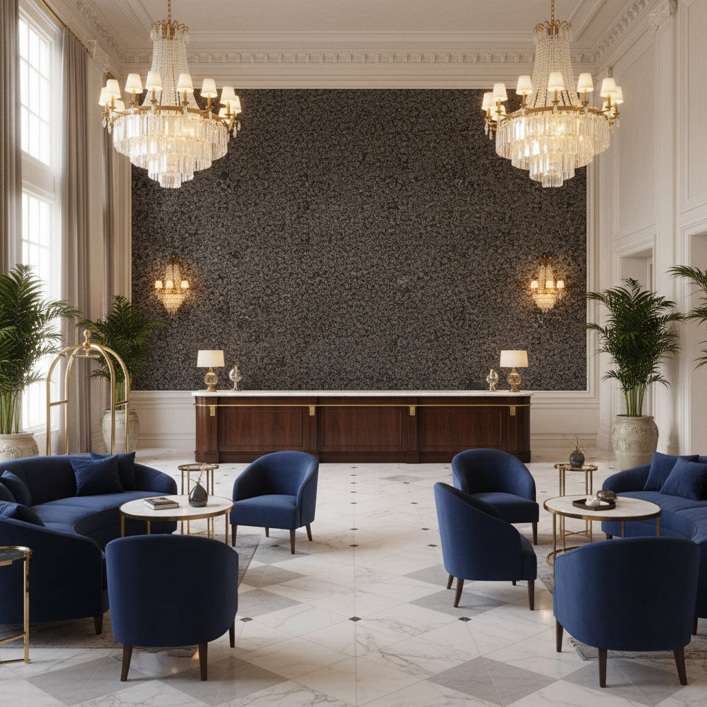 BF10962.680.0 | Kravet - Hotel Lobby Visualization (AI-generated, may not be to scale. Verify pattern scale with product specifications.)
