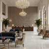 BF10962.940.0 | Kravet - Hotel Lobby Visualization (AI-generated, may not be to scale. Verify pattern scale with product specifications.)