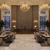 BF10964.680.0 | Kravet - Hotel Lobby Visualization (AI-generated, may not be to scale. Verify pattern scale with product specifications.)