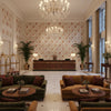 BF11025.3.0 | Kravet - Hotel Lobby Visualization (AI-generated, may not be to scale. Verify pattern scale with product specifications.)