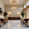 BF11025.5.0 | Kravet - Hotel Lobby Visualization (AI-generated, may not be to scale. Verify pattern scale with product specifications.)