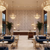 BF11027.640.0 | Kravet - Hotel Lobby Visualization (AI-generated, may not be to scale. Verify pattern scale with product specifications.)