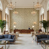 BF11027.725.0 | Kravet - Hotel Lobby Visualization (AI-generated, may not be to scale. Verify pattern scale with product specifications.)