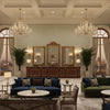 BF11030.725.0 | Kravet - Hotel Lobby Visualization (AI-generated, may not be to scale. Verify pattern scale with product specifications.)