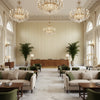BF11037.735.0 | Kravet - Hotel Lobby Visualization (AI-generated, may not be to scale. Verify pattern scale with product specifications.)