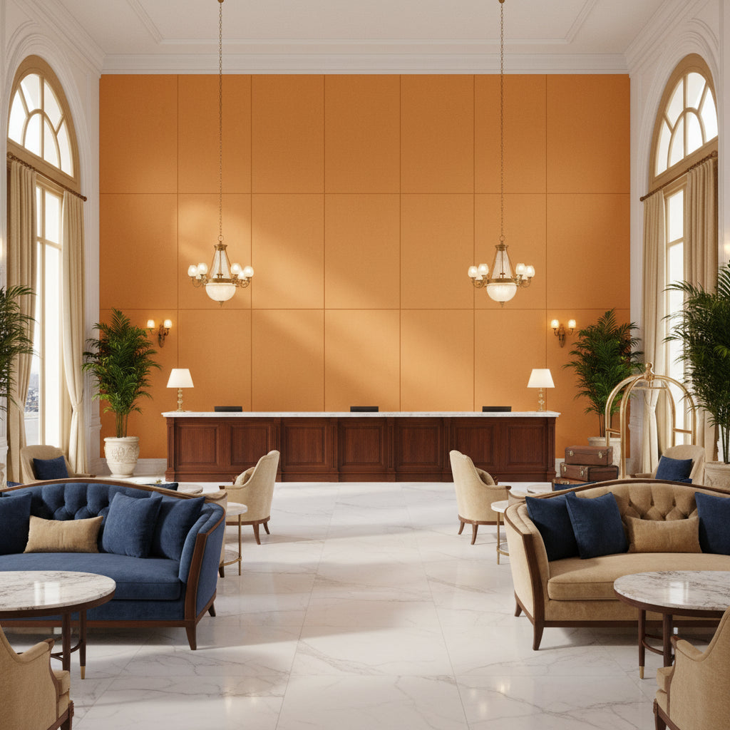 BF11066.130.0 | Kravet - Hotel Lobby Visualization (AI-generated, may not be to scale. Verify pattern scale with product specifications.)