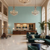 BF11066.725.0 | Kravet - Hotel Lobby Visualization (AI-generated, may not be to scale. Verify pattern scale with product specifications.)