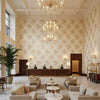 BFC-3506.713.0 | Kravet - Hotel Lobby Visualization (AI-generated, may not be to scale. Verify pattern scale with product specifications.)