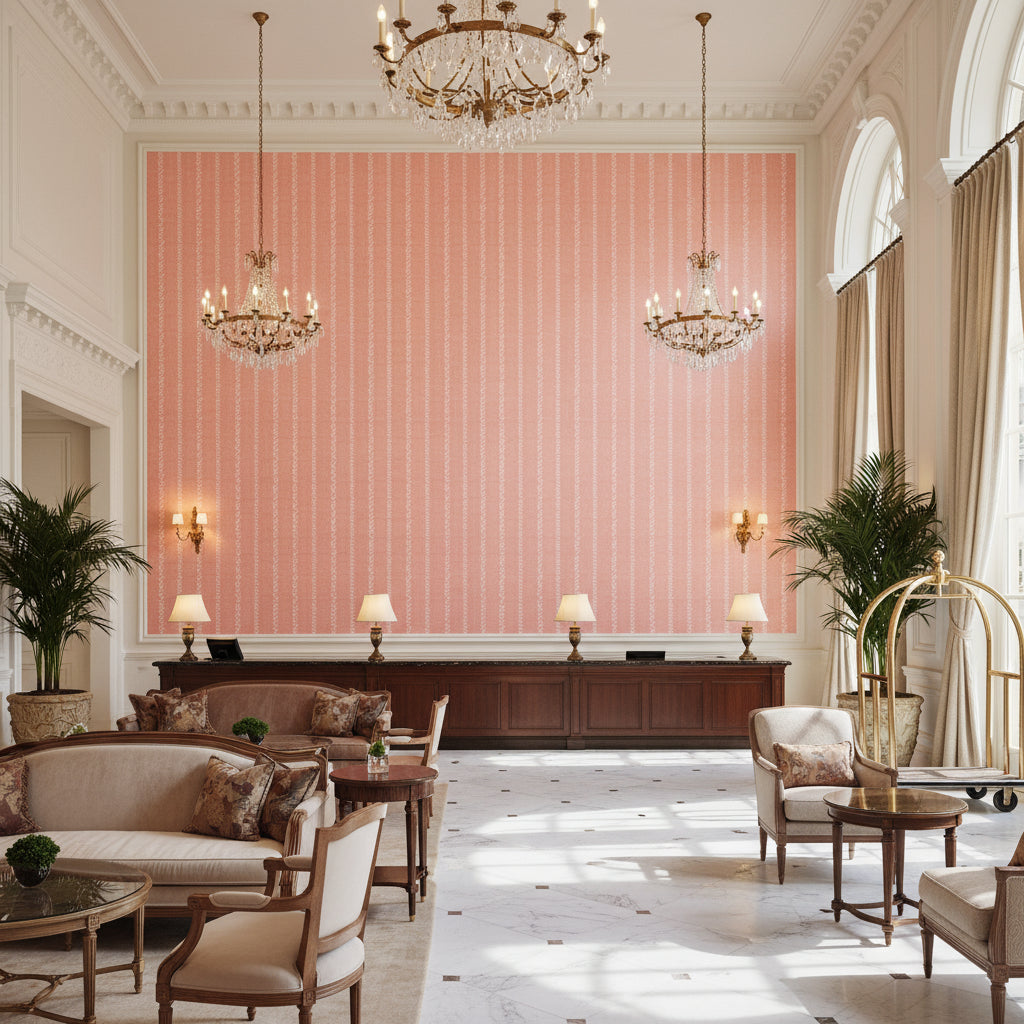 BFC-3507.17.0 | Kravet - Hotel Lobby Visualization (AI-generated, may not be to scale. Verify pattern scale with product specifications.)