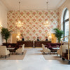 BFC-3520.173.0 | Kravet - Hotel Lobby Visualization (AI-generated, may not be to scale. Verify pattern scale with product specifications.)