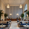 BFC-3624.5.0 | Kravet - Hotel Lobby Visualization (AI-generated, may not be to scale. Verify pattern scale with product specifications.)