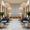 BFC-3687.155.0 | Kravet - Hotel Lobby Visualization (AI-generated, may not be to scale. Verify pattern scale with product specifications.)