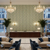 BFC-3687.523.0 | Kravet - Hotel Lobby Visualization (AI-generated, may not be to scale. Verify pattern scale with product specifications.)